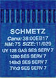  Schmetz UY 128 GAS SES SERV 75